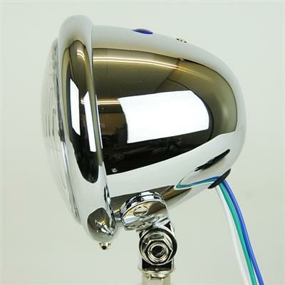 GOODS ベイツヘッドライト　4 1/2インチ グッズ(GOODS) 4-1/2インチ ベイツライト クローム H4 | バイク