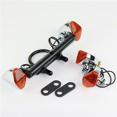 グッズ(GOODS) ダウンマウントウインカーキット(ショート)　ダイアモンド /SR400/500-01