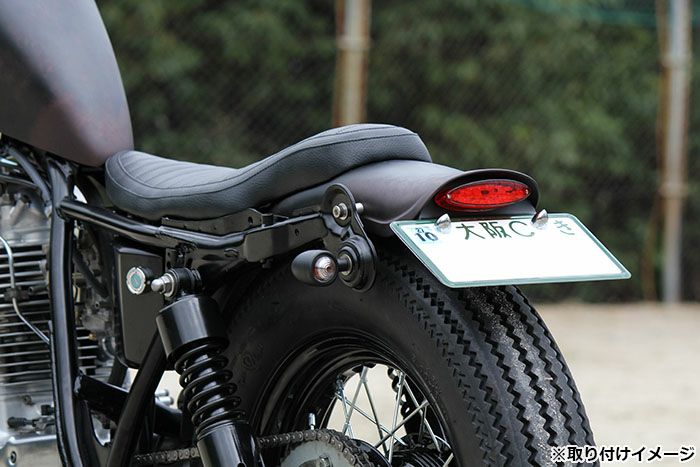 グッズ(GOODS) ラウンドボブフェンダーキット レッド SR400/500用 