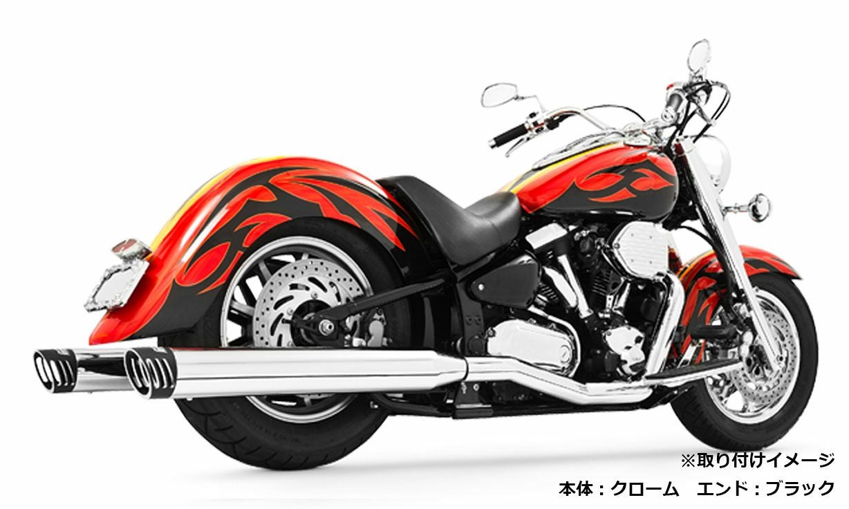 COBRA SPEEDSTER スラッシュダウン フルエキゾースト・マフラー XV1600