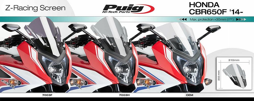 プーチ(Puig) レーシングスクリーン クリア CBR650F 7003W-03
