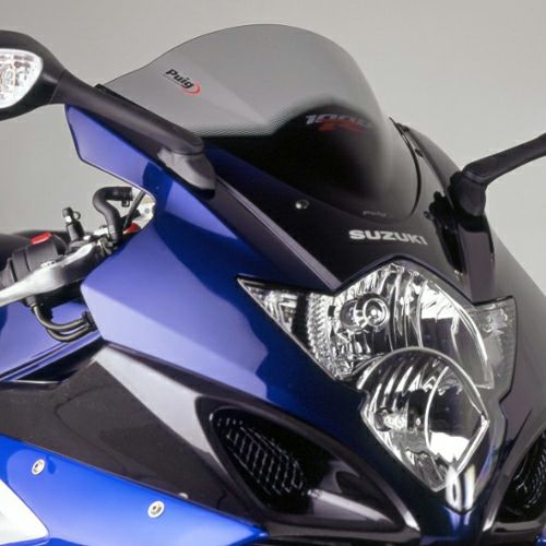 Puig スモークスクリーン GSX-R1000R 美品 プーチ(Puig) レーシングスクリーン スモーク GSX-R1000 05-06 2072H