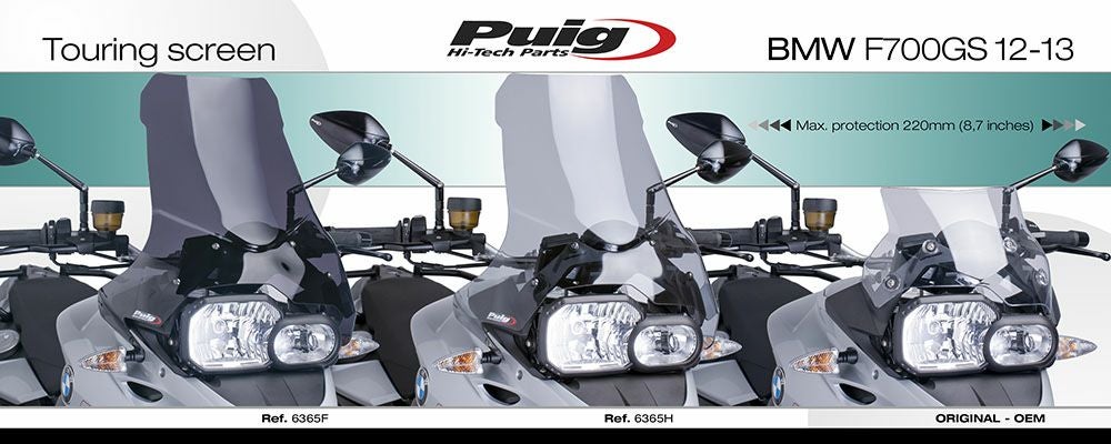 プーチ(Puig) ツーリングスクリーン クリア F700GS 13- 6365W | バイク