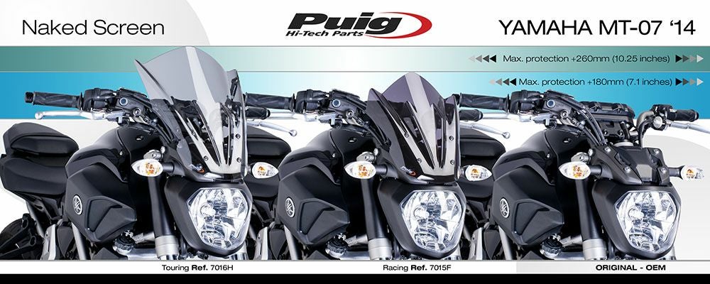 プーチ(Puig) ウィンドシールド NKニュージェネレーション/スポーツ スモーク MT-07 14-17 7015H-02