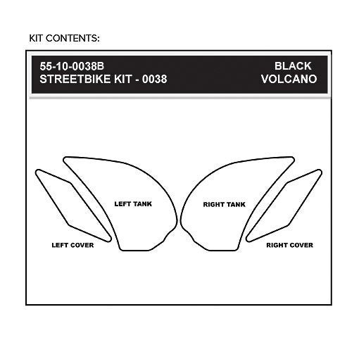STOMPGRIP トラクションパッド(タンク)キット Z1000 10- (クリア)-02
