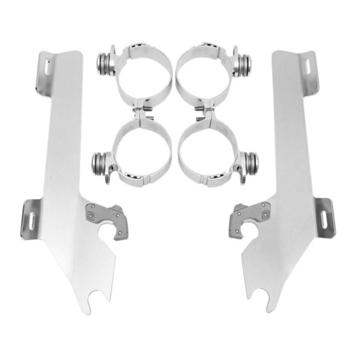 MEMPHIS SHADES トリガーロックマウントキット for バットウィングフロントカウル フェアリング ポリッシュ VTX1800N/R/S/T 02-08_1