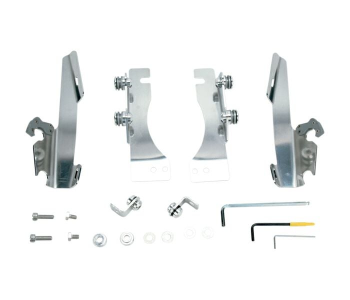 MEMPHIS SHADES トリガーロックマウントキット for バットウィングフェアリング ポリッシュ VL800/C/T ブルバード C50 イントルーダーボルーシャ-01