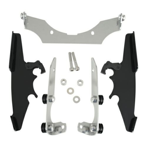 MEMPHIS SHADES トリガーロックマウントキット for バットウィングフロントカウル フェアリング ブラック VT750C/CD VT1100C2 シャドウ_1