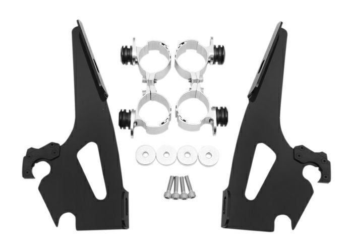 MEMPHIS SHADES トリガーロックマウントキット for バットウィングフロントカウル フェアリング ブラック VT750DC VT1100C2 シャドウ_1