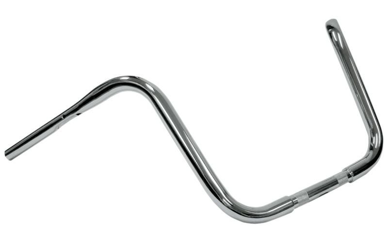 Drag Specialties 14" Chrome Ape Hanger 1 1/4" Touring Handlebar - 0601-3858  for 2015-2025 Harley-Davidson Touring and 2023-2025 Harley-Davidson Trike  Motorcycles - Dennis Kirk BARON バロン 1-1／4” Twin Peaks Handlebars カラー：【Color／Finish】Chrome【Base Color】Silver【Base Finish】Chrome［0601-4904］ KAWASAKI カワサキ