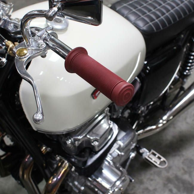 BILTWELL KUNG FU グリップ オックスブラッド 22.2mm用-03