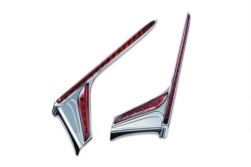 KURYAKYN L.E.D. バーティカルリアライトストライプ レッドレンズ/クローム GL1800 F6B_1