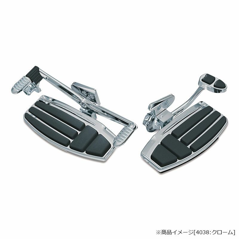 クリアキン(KURYAKYN) ドライバーフロアボードKIT グロスブラック GL1800 F6B F6C-02