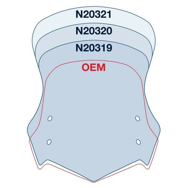 National Cycle VSTREAM ウィンドスクリーン XT1200 Super Tenere 19インチ 14--03