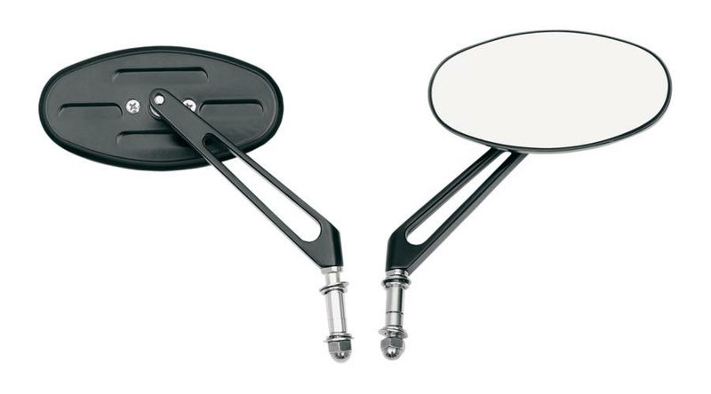 DragSpecialties DRAG-NESS ステルス1 スタンダードミラー ブラック_1