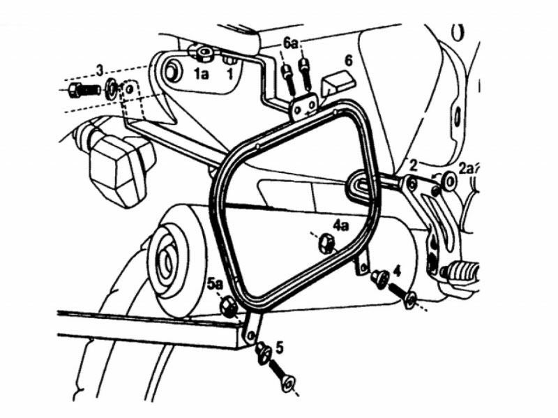 フェーリング(Fehling) サイドケースホルダー GIVI/KAPPA サイドケース専用 for XRV750 アフリカツイン 96-03-01