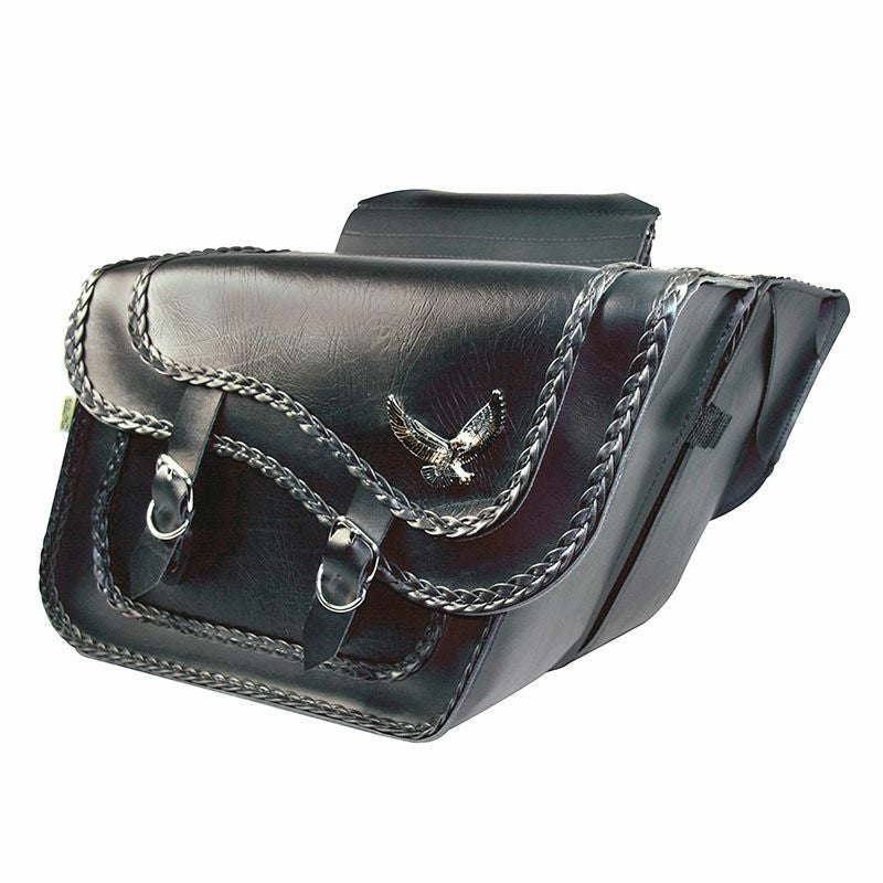 Willie & Max ブラックマジック ラージスラントサドルバッグ_1