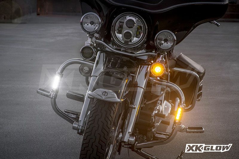 XK Glow ハイウェイバーライト クローム | バイクカスタムパーツ専門店