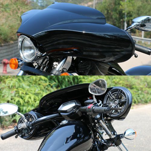 TSU ワンピース QDチョッパーフロントカウル フェアリング VT1300CX