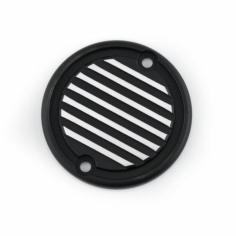 British Customs ACG(オルタネータ)カバー Full Fin ブラック/ポリッシュ-01