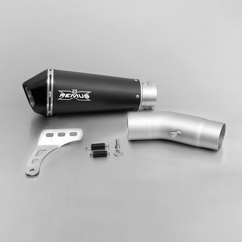 REMUS HYPERCONE スリップオン・マフラー ステンレス/ブラック EC対応 モンスター1200/S 056782 158114-01
