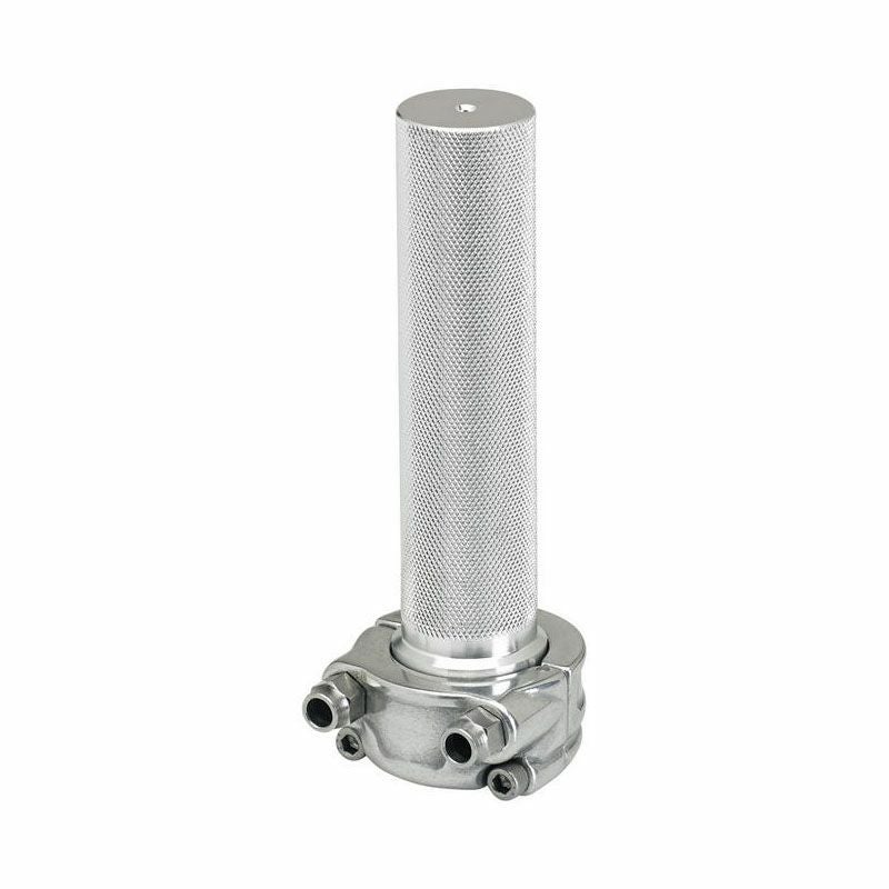 BILTWELL ウィスキースロットルアセンブリ デュアルケーブル 1" ポリッシュ-03