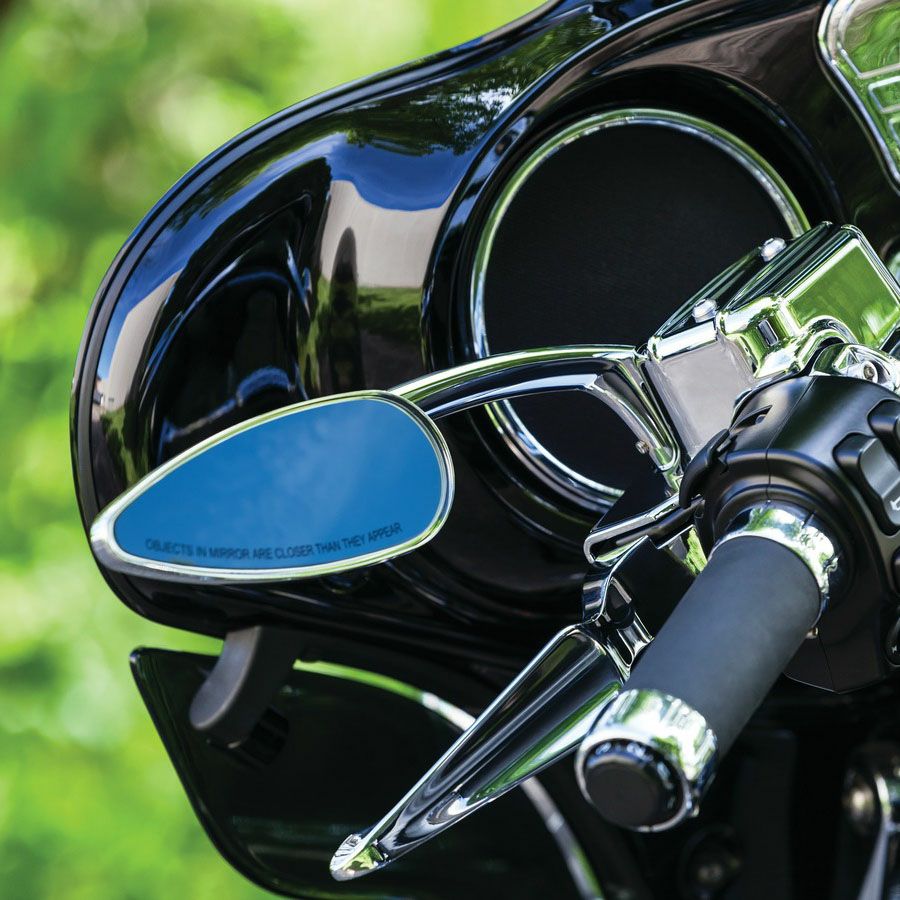 KURYAKYN ティアドロップミラー クローム | バイクカスタムパーツ専門