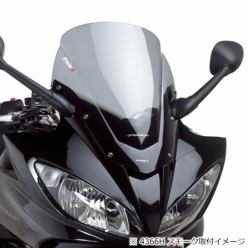 プーチ(Puig) レーシングスクリーン ブルー FZ6 フェザー S2 07-10