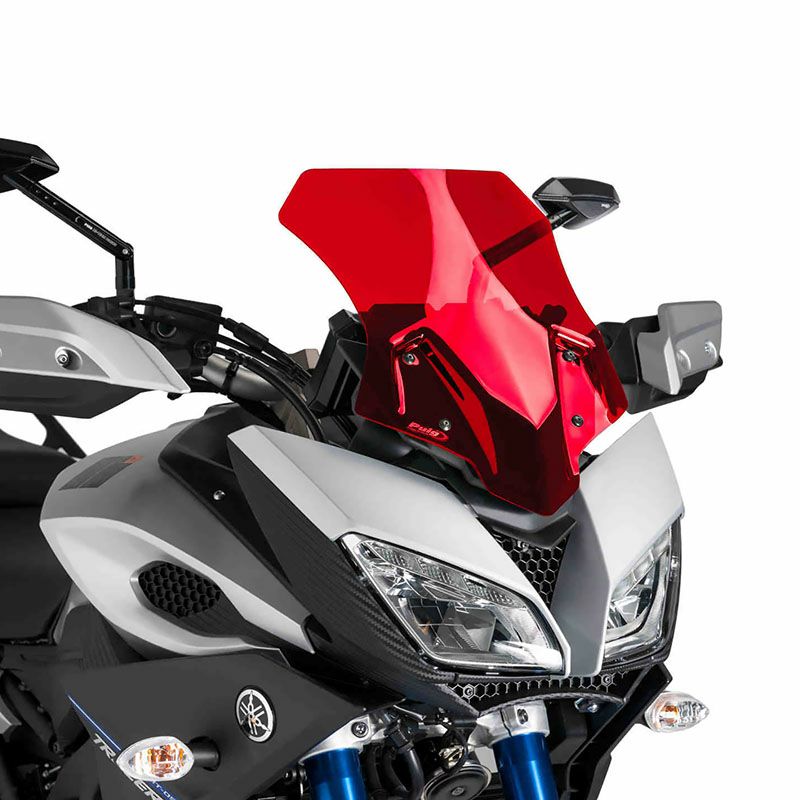 プーチ(Puig) レーシングスクリーン レッド MT-09トレーサー(FJ-09) 15