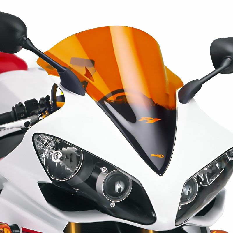 プーチ(Puig) レーシングスクリーン オレンジ YZF-R1 07-08 4365T