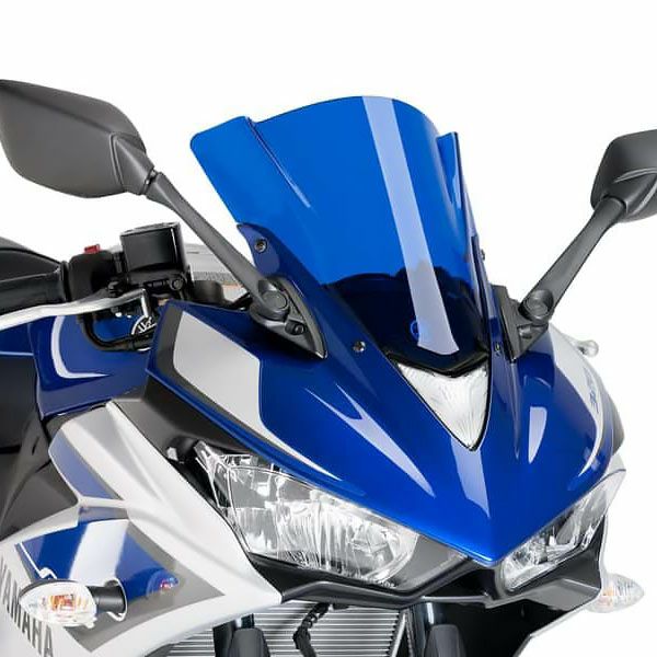 プーチ(Puig) レーシングスクリーン ブルー YZF-R25/R3 7649A | バイク