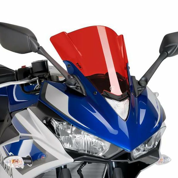 プーチ(Puig) レーシングスクリーン レッド YZF-R1 15- 7648R | バイク