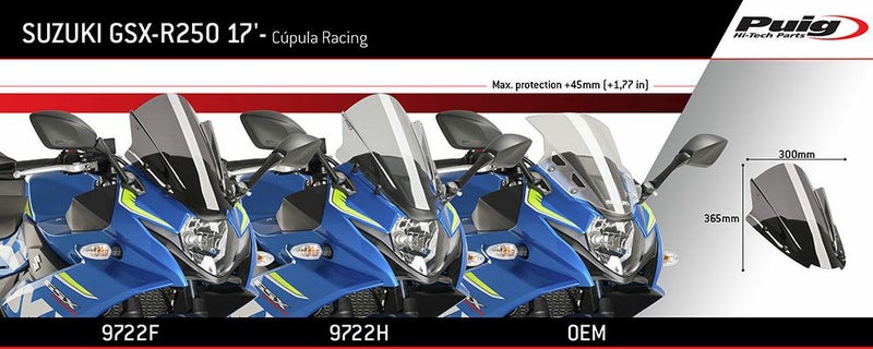 プーチ(Puig) レーシングスクリーン ダークスモーク GSX-250R 9722F 