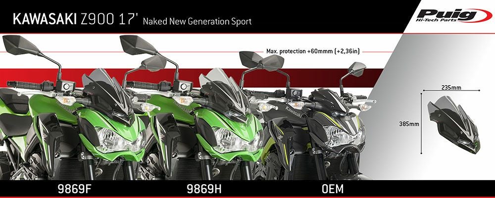 プーチ(Puig) スポーツスクリーン スモーク Z900 17-19 9689H | バイク