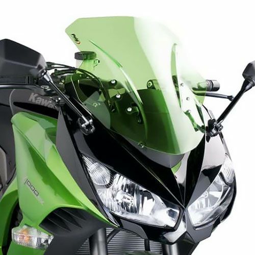 プーチ　スクリーンカウル　レーシングスクリーン　Z1000 プーチ(Puig) レーシングスクリーン グリーン Ninja1000/Z1000SX 11-16