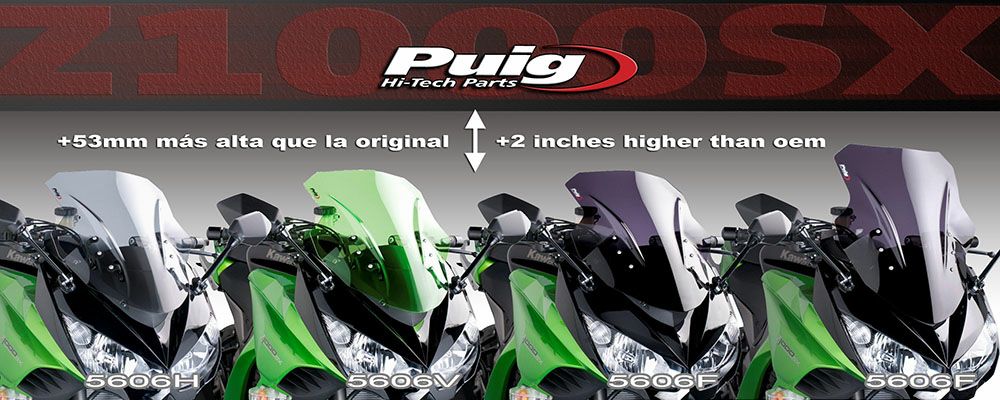 プーチ(Puig) レーシングスクリーン グリーン Ninja1000/Z1000SX 11-16
