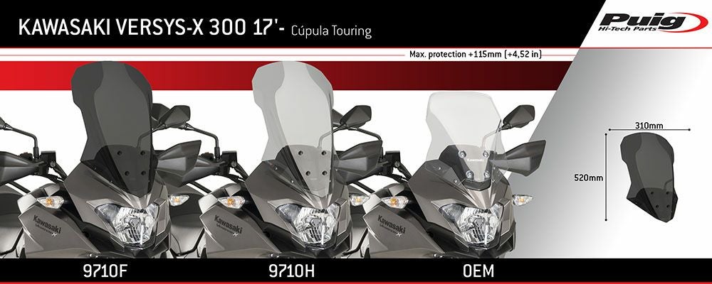 プーチ(Puig) ツーリングスクリーン クリア VERSYS-X 9710W-02