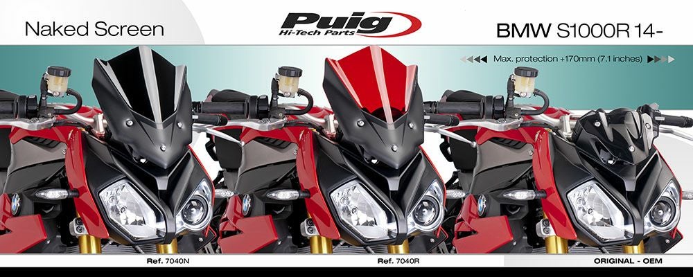 プーチ(Puig) スポーツスクリーン レッド S1000R 14- 7040R | バイク