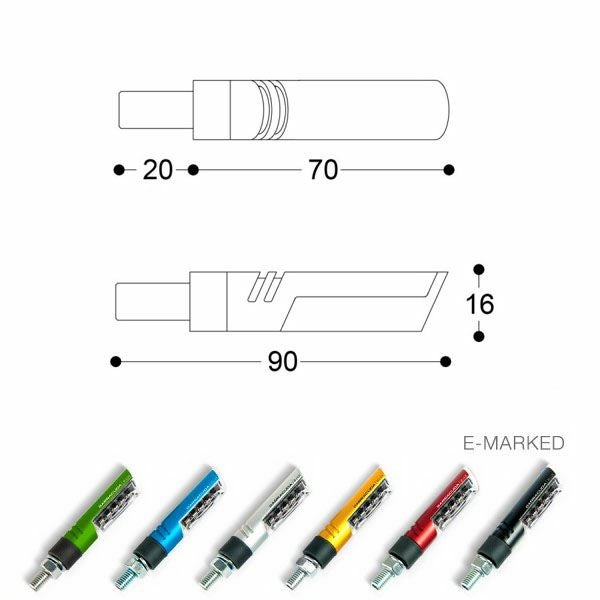 バラクーダ(Barracuda) LEDウィンカー IDEA ブラック N1001/IN-03