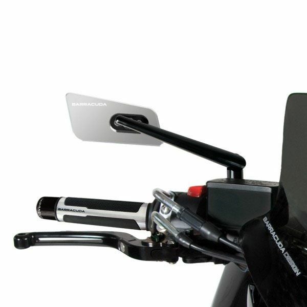 バラクーダ(Barracuda) 汎用ハンドルバーマウントミラー SKIN シルバー SKIN/A-02