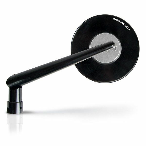 バラクーダ(Barracuda) 汎用ハンドルバーマウントミラー SKIN-S ブラック SKIN-S-01