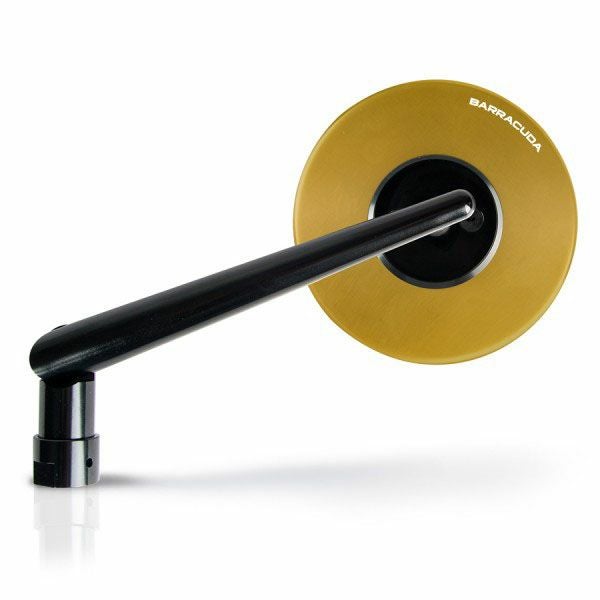 BARRACUDA 汎用ハンドルバーマウントミラー SKIN-S ゴールド SKIN-S/O_1