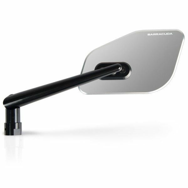 バラクーダ(Barracuda) 汎用ハンドルバーマウントミラー SKIN-Z シルバー SKIN-Z/A-01