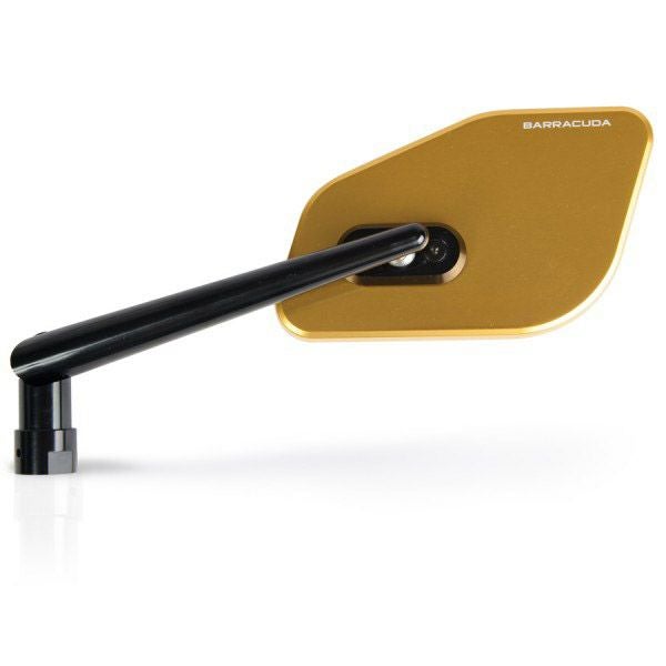 BARRACUDA 汎用ハンドルバーマウントミラー SKIN-Z ゴールド SKIN-Z/O_1
