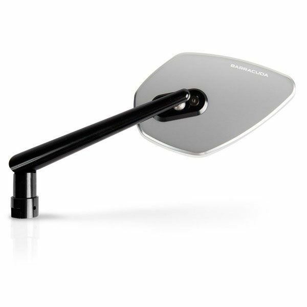 バラクーダ(Barracuda) 汎用ハンドルバーマウントミラー SKIN-X シルバー SKIN-X/A-01