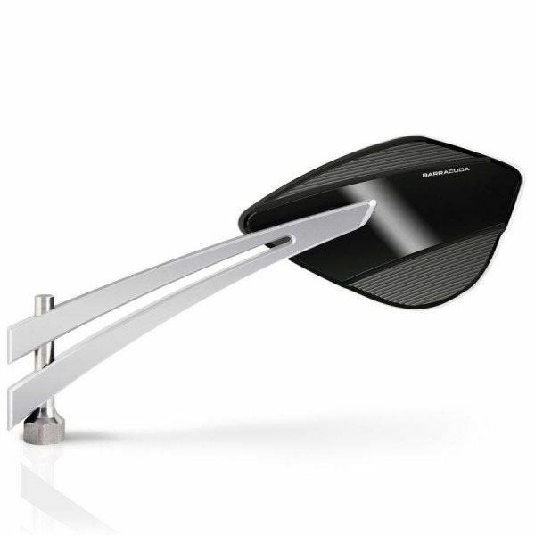 バラクーダ(Barracuda) 汎用ハンドルバーマウントミラー Z-VERSION ブラック/シルバー Z-VERSION/NA-01