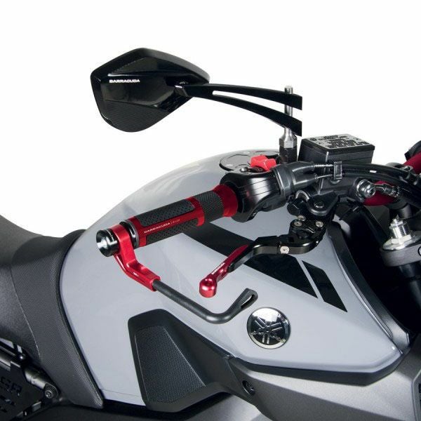 バラクーダ(Barracuda) 汎用ハンドルバーマウントミラー Z-VERSION ブラック/シルバー Z-VERSION/NA-02