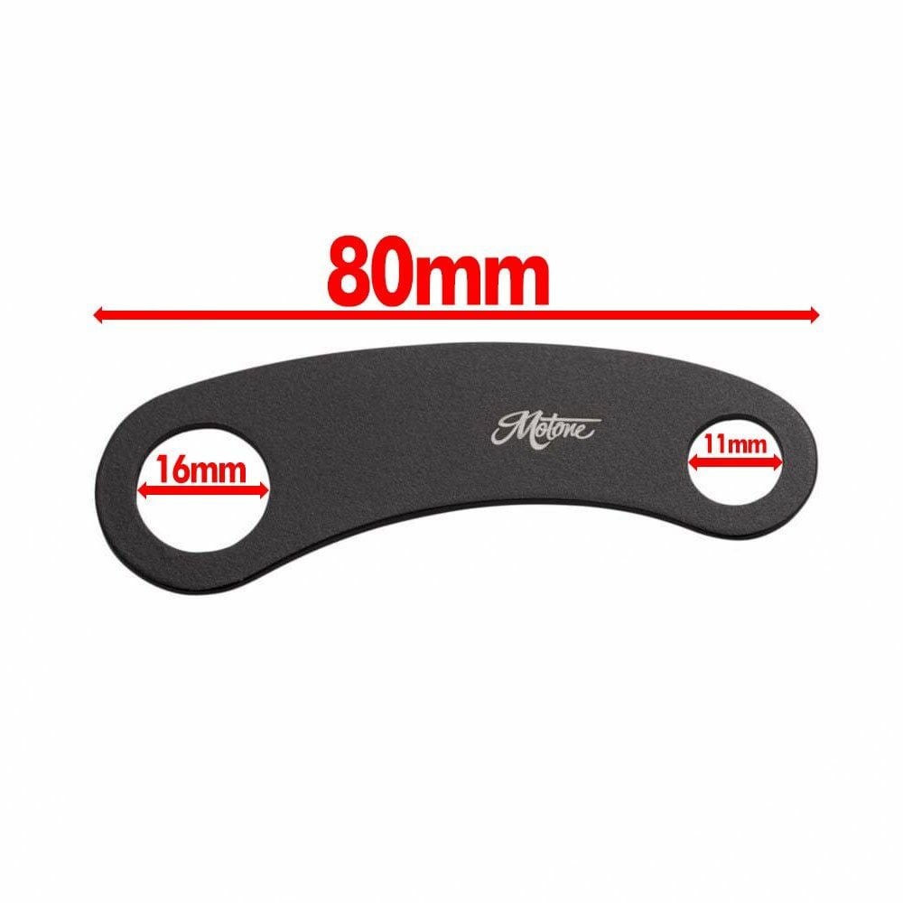 Motone ショックマウントターンシグナルブラケット ポリッシュ トライアンフ-04