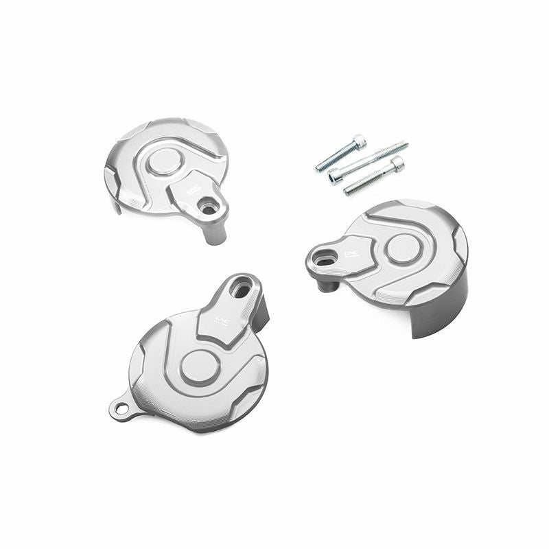 CNC Racingプーリーカバーセット シルバー モンスター/スクランブラー