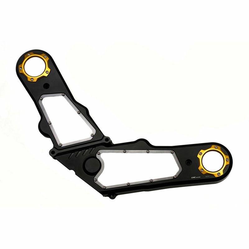 CNC Racingタイミングベルトカバー ブラック/ゴールド モンスター